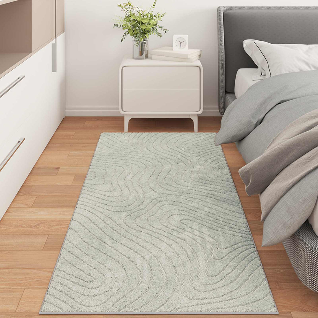 vidaXL Alfombra para interiores y exteriores PALMERAS Verde Poliéster