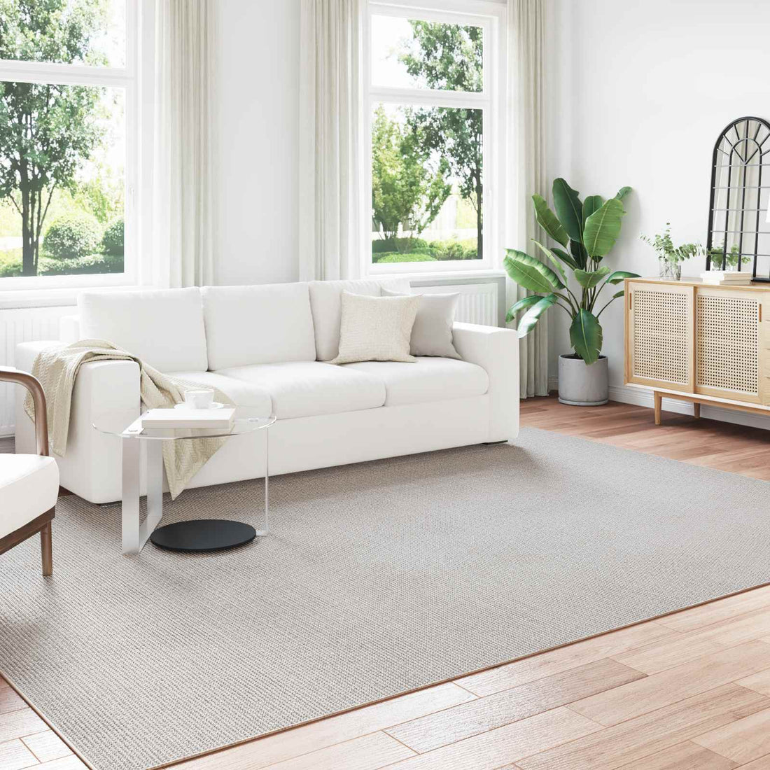 vidaXL Alfombra interior LUGO Crema 340 x 240 cm Poliéster