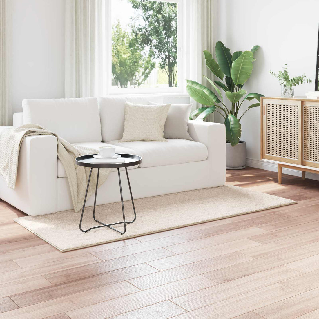 vidaXL Alfombras de área Rectangular SIROLO Beige 200 x 80 cm