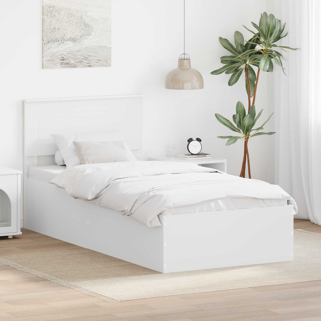 vidaXL Estructura de cama 90 x 190 cm Madera de ingeniería