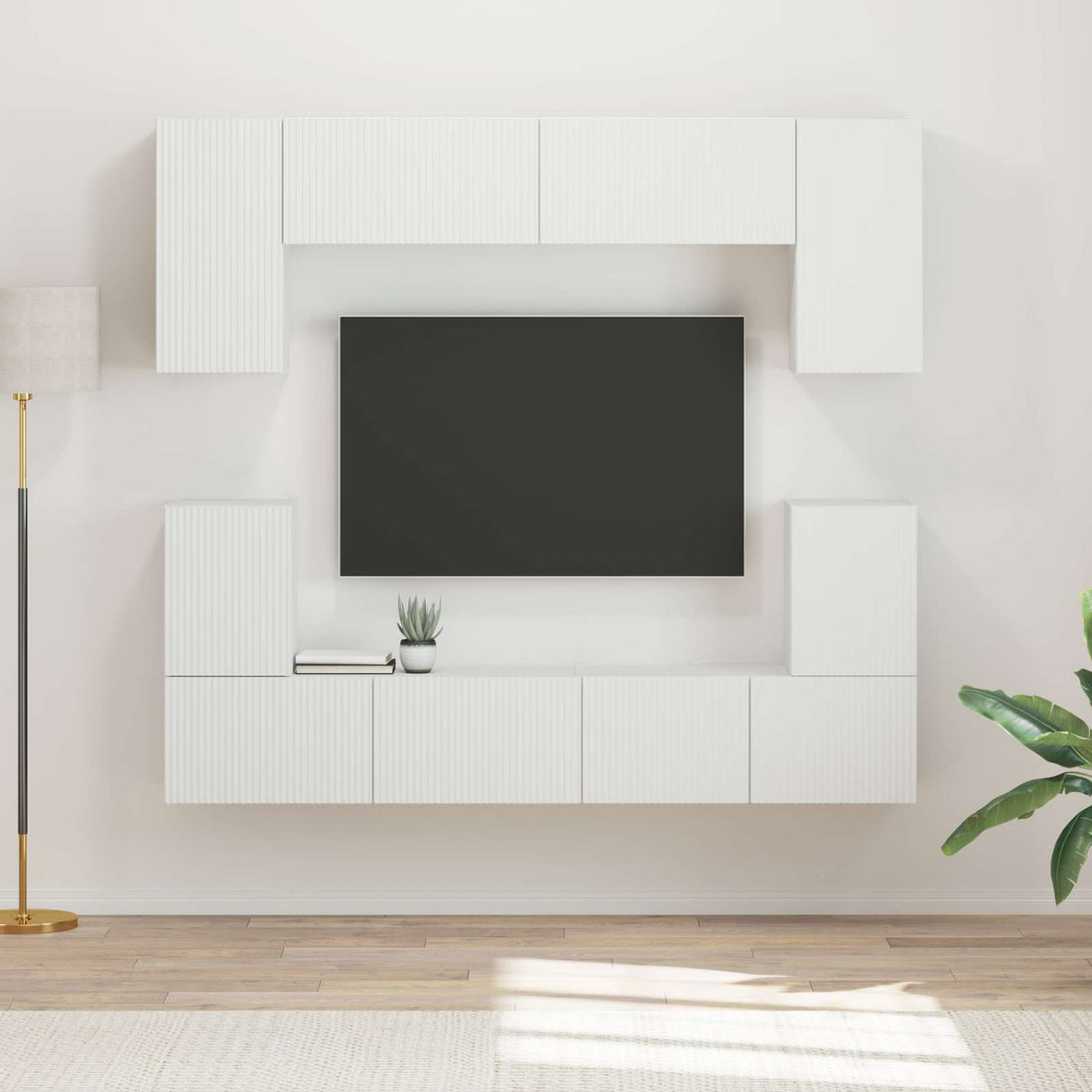 vidaXL Conjunto de mueble de TV 5 uds. Madera de ingeniería