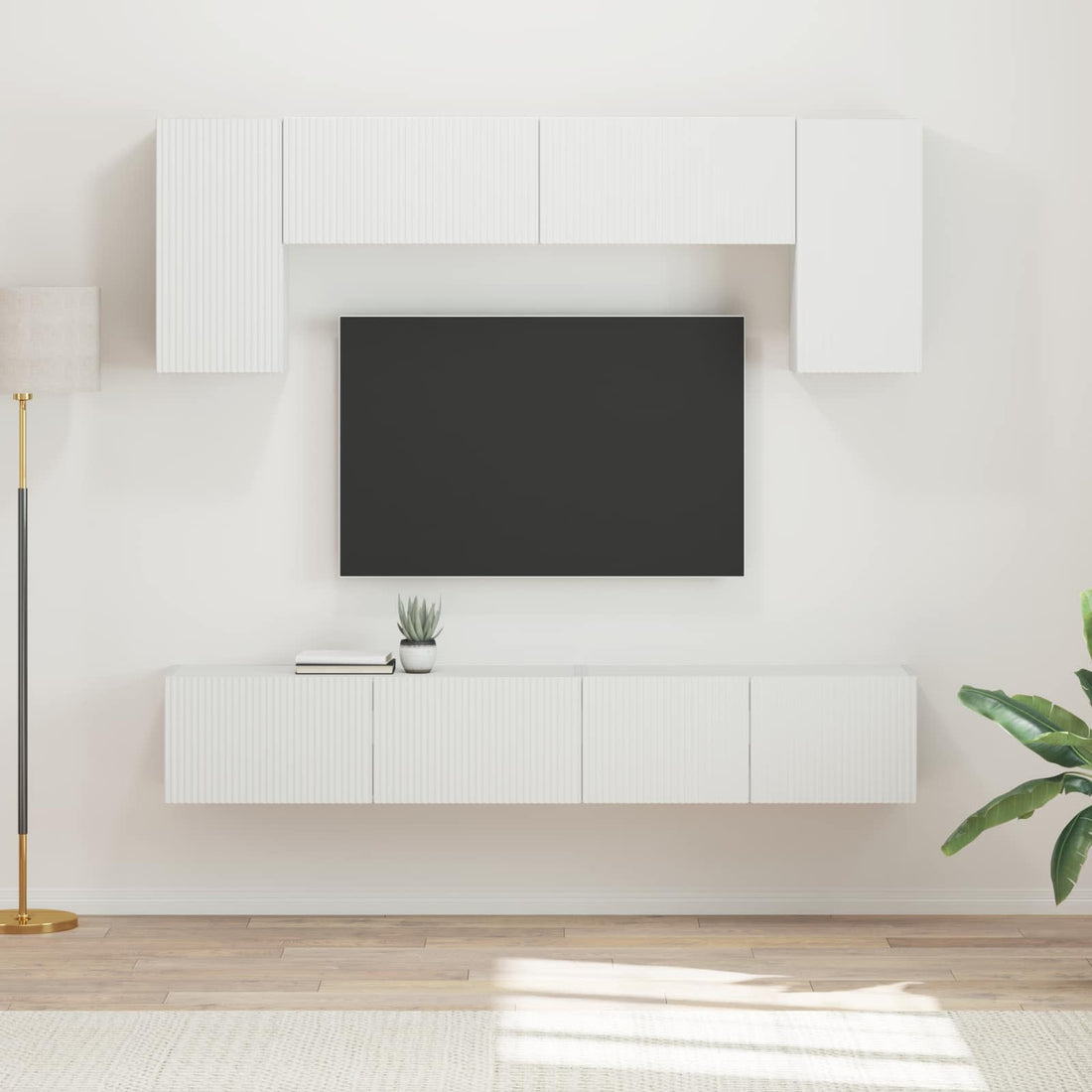 vidaXL Conjunto de mueble de TV 4 uds. Madera de ingeniería