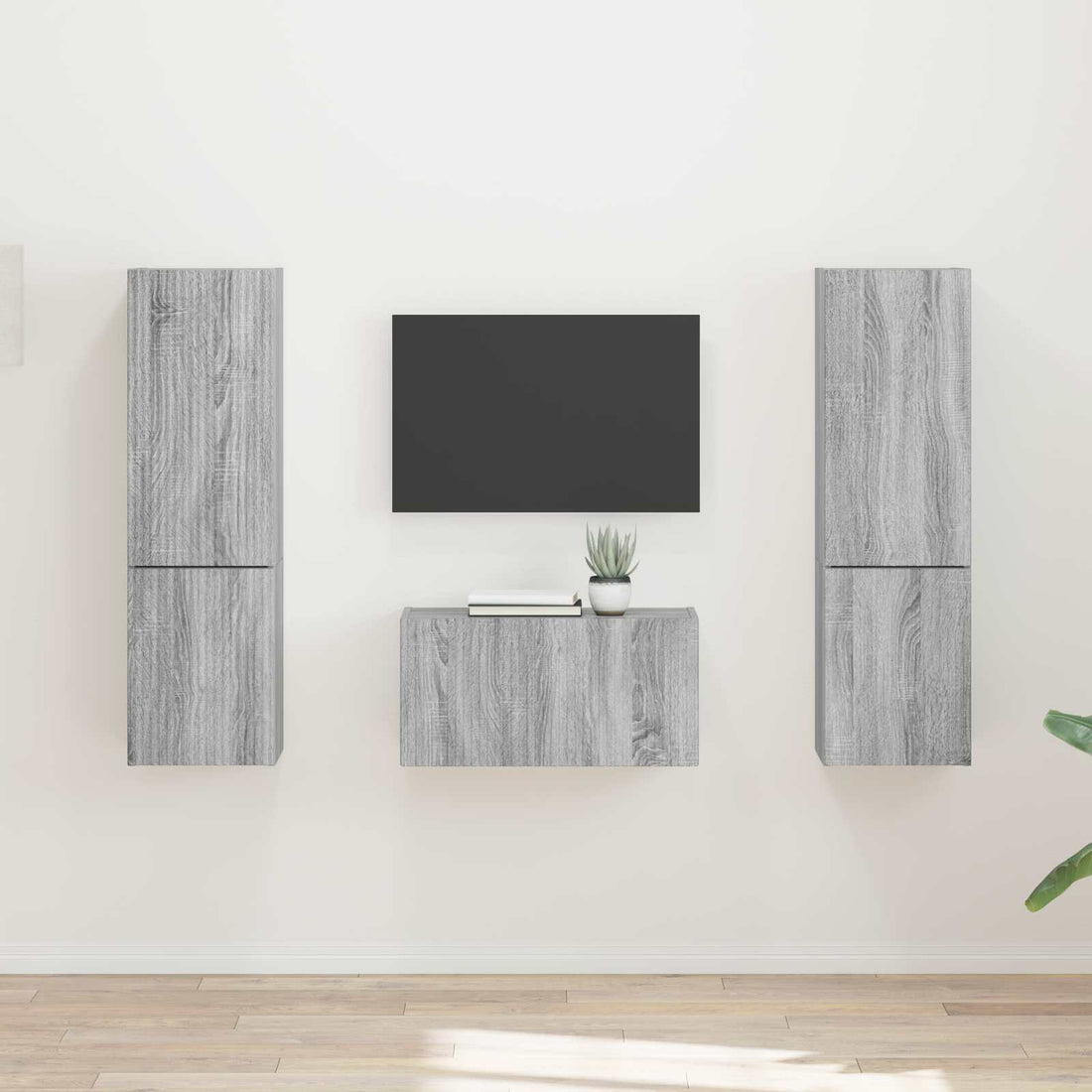 vidaXL Conjunto de mueble de TV 5 uds. Gris Sonoma