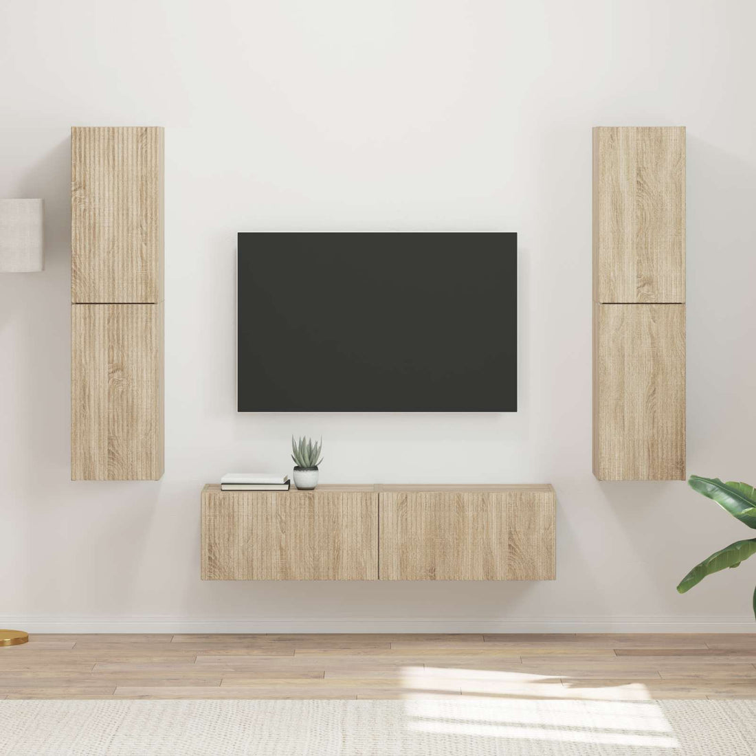 vidaXL Conjunto de mueble de TV 6 uds. Roble Sonoma