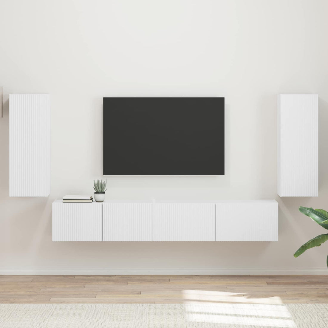 vidaXL Conjunto de mueble de TV 4 uds. Madera de ingeniería