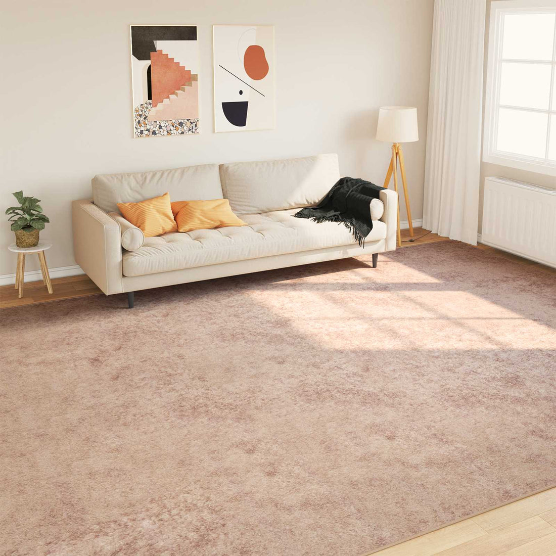 vidaXL Pasillo de alfombra MARSA Arena 300 x 400 cm Poliéster y PVC