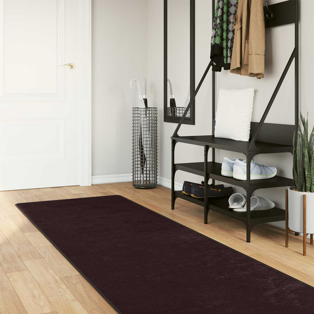 vidaXL Pasillo de alfombra MARSA Gris antracita 80 x 350 cm