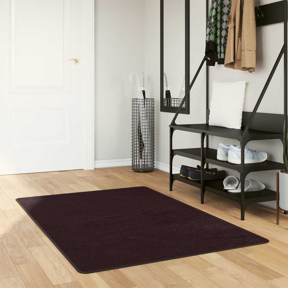 vidaXL Pasillo de alfombra MARSA Gris antracita 100 x 200 cm