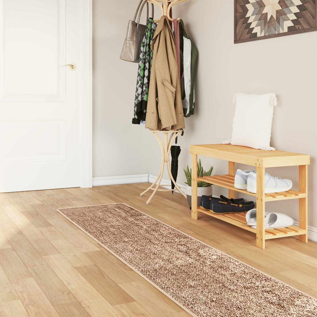 vidaXL Pasillo de alfombra MARSA Amarillo 50 x 250 cm Poliéster y PVC