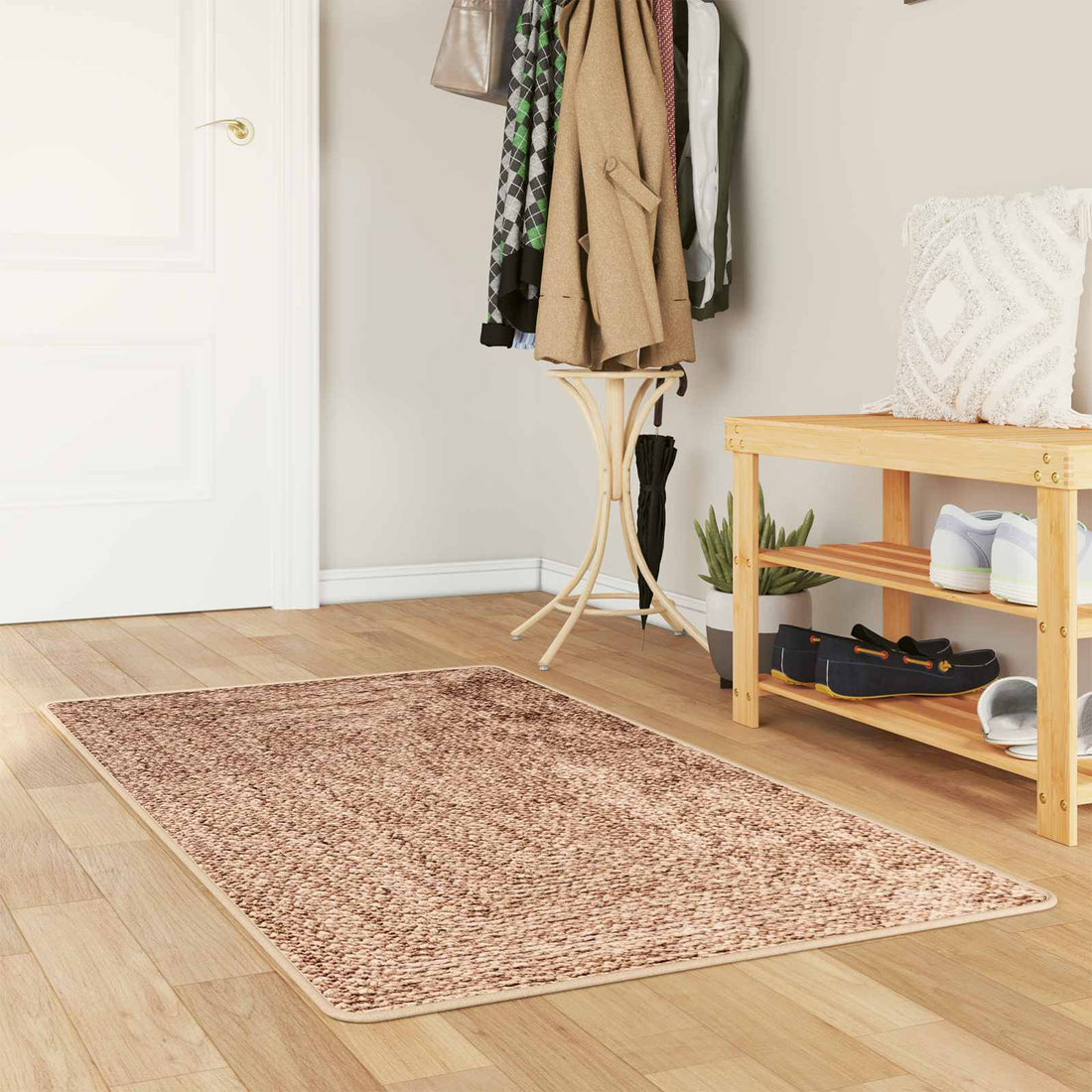 vidaXL Pasillo de alfombra MARSA Amarillo 100 x 150 cm Poliéster y PVC