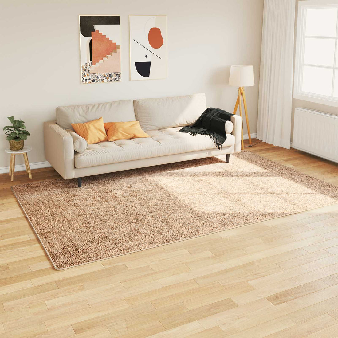 vidaXL Pasillo de alfombra MARSA Amarillo 190 x 300 cm Poliéster y PVC