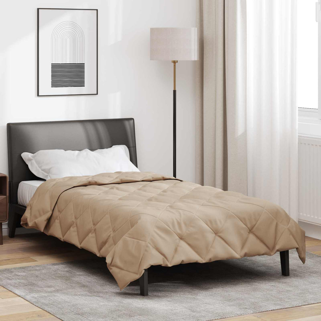 vidaXL Edredón de Todo el Año 155 x 220 cm 300 gsm Taupé