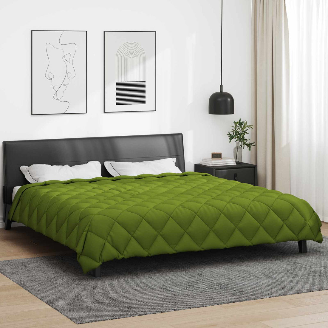 vidaXL Edredón de Invierno 200 x 240 cm 450 gsm Verde