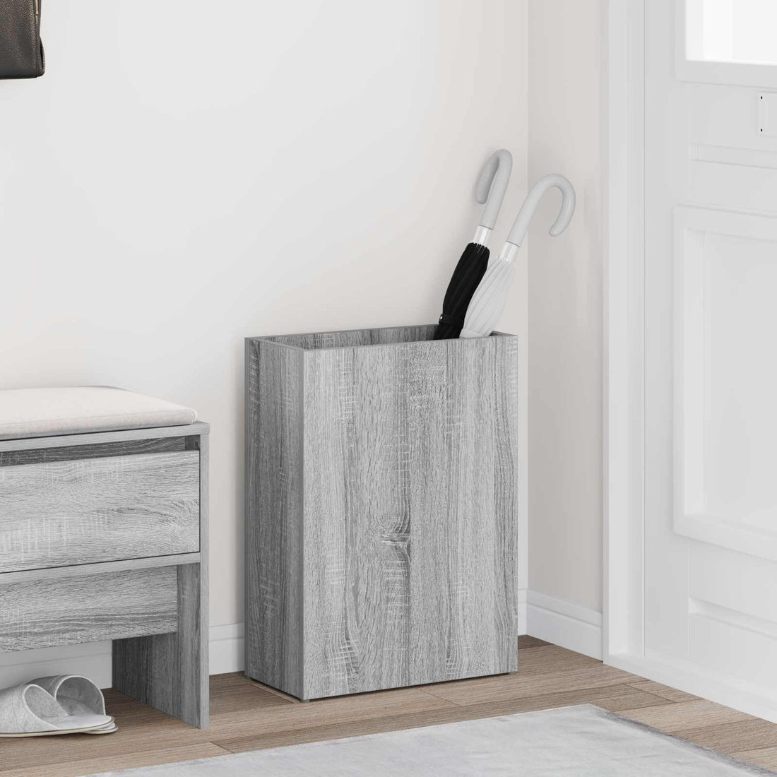vidaXL Paraguero Gris Sonoma 40 x 20 x 55,5 cm Madera de ingeniería