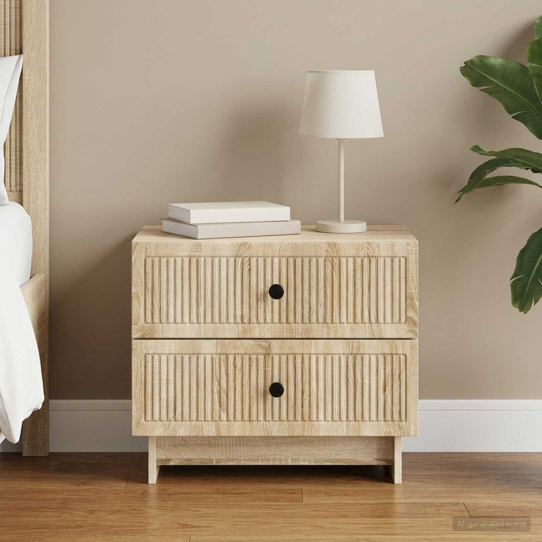 vidaXL Armario de Noche Roble Sonoma 62 x 34,5 x 47,5 cm