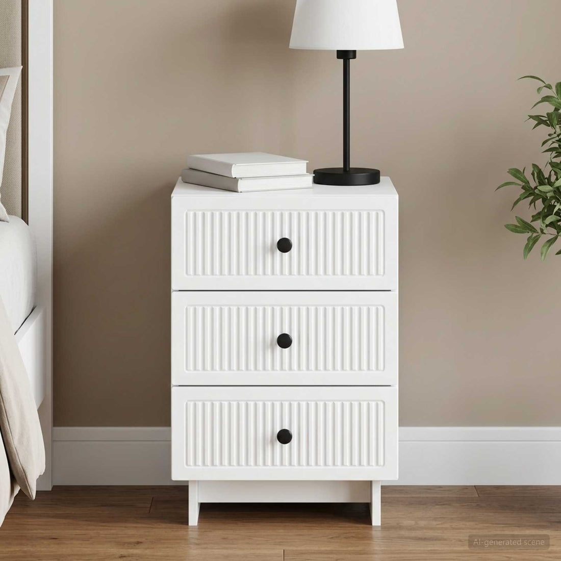 vidaXL Armario de Noche 43 x 41 x 66,5 cm Madera de Ingeniería