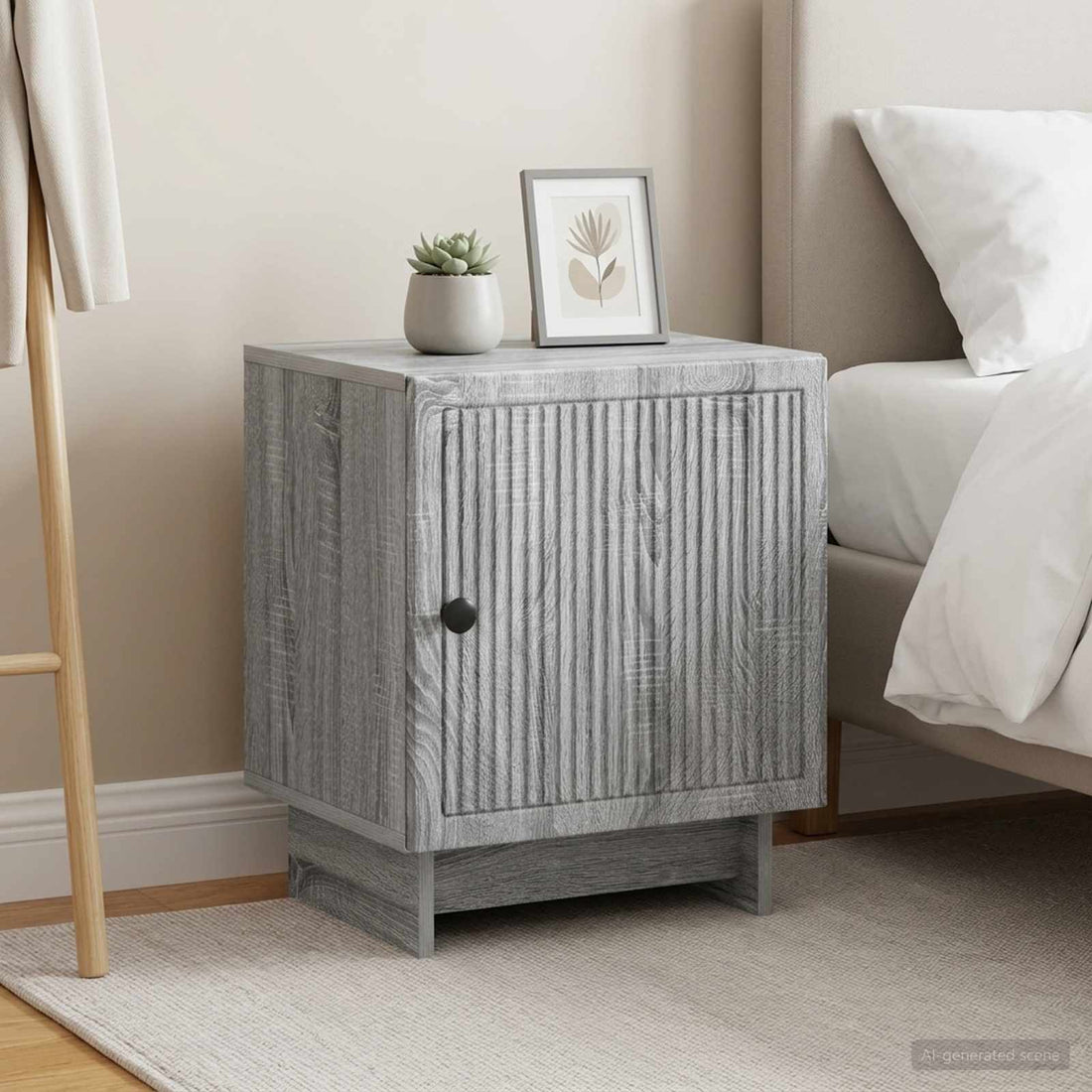 vidaXL Armario de Noche 2 uds. Gris Sonoma 43 x 34,5 x 50 cm