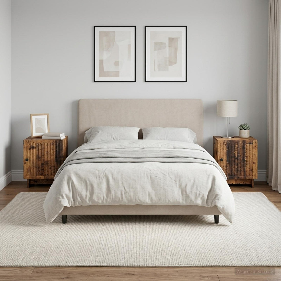 vidaXL Armario de Noche 2 uds. Madera envejecida 43 x 34,5 x 50 cm