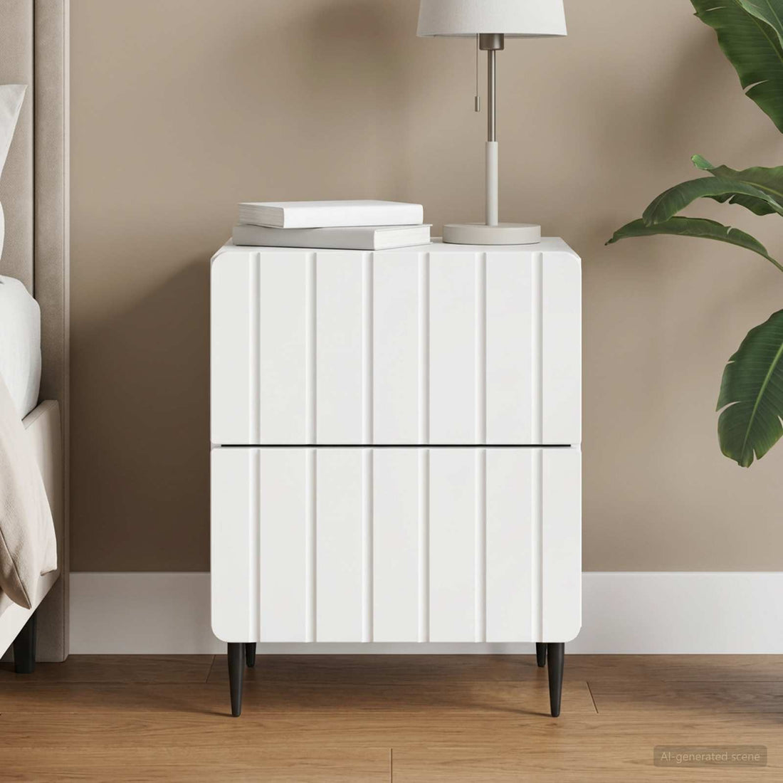 vidaXL Armario de Noche 43 x 34,5 x 49,5 cm Madera de Ingeniería
