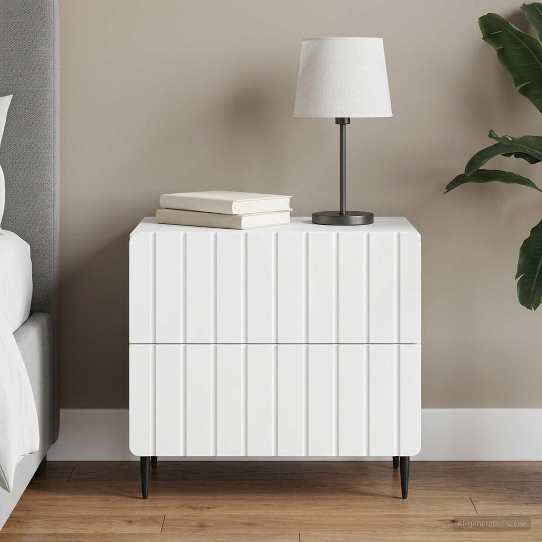 vidaXL Armario de Noche 62 x 34,5 x 49,5 cm Madera de Ingeniería