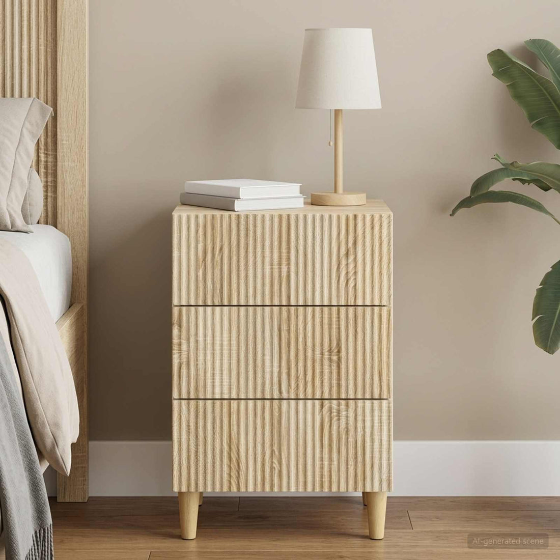 vidaXL Armario de Noche Roble Sonoma 43 x 41 x 66,5 cm
