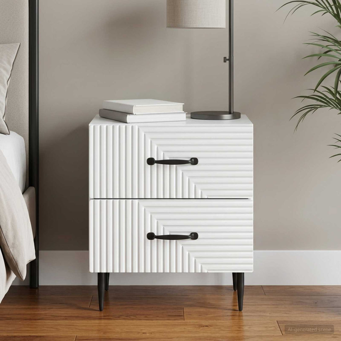 vidaXL Armario de Noche 43 x 34,5 x 47,5 cm Madera de Ingeniería