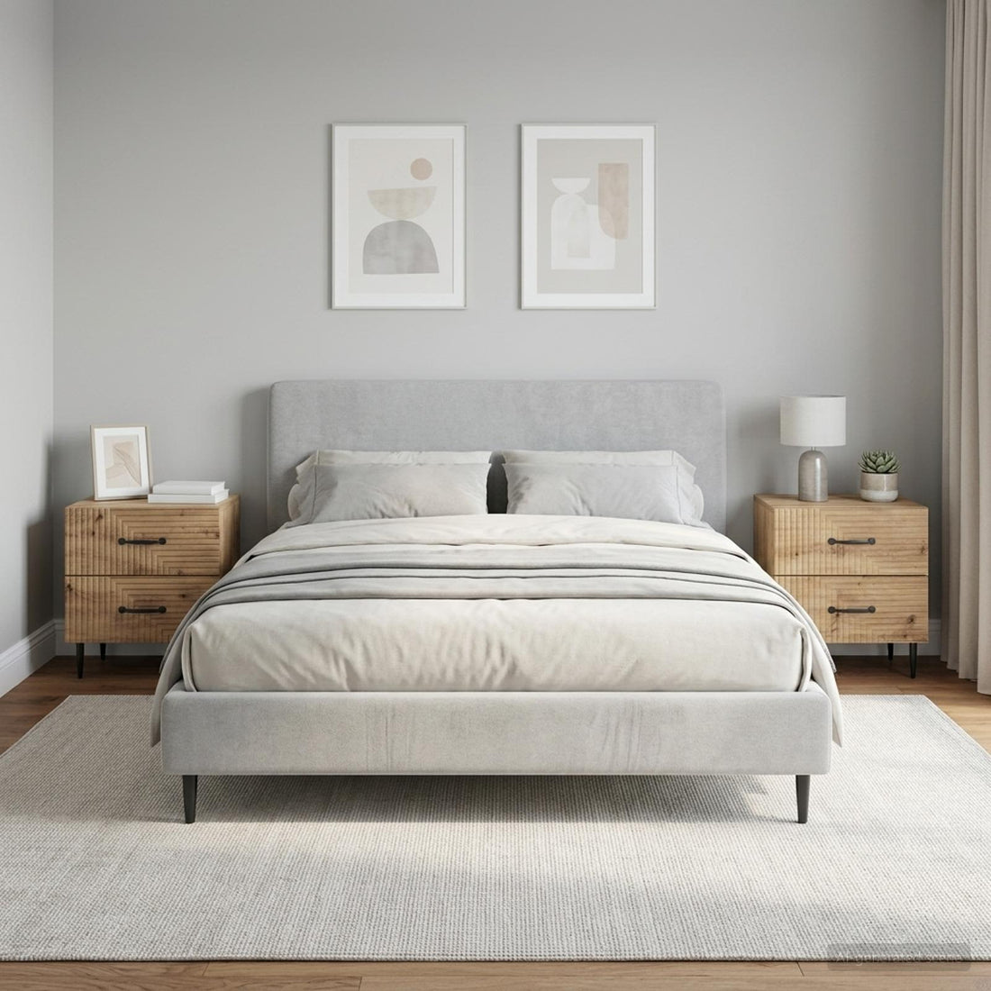 vidaXL Armario de Noche 2 uds. Roble artisan 43 x 34,5 x 47,5 cm