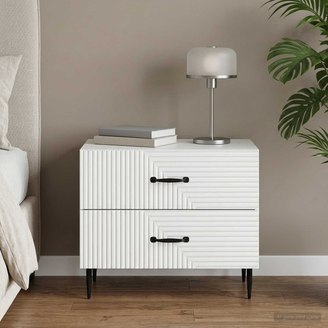 vidaXL Armario de Noche 62 x 34,5 x 47,5 cm Madera de Ingeniería