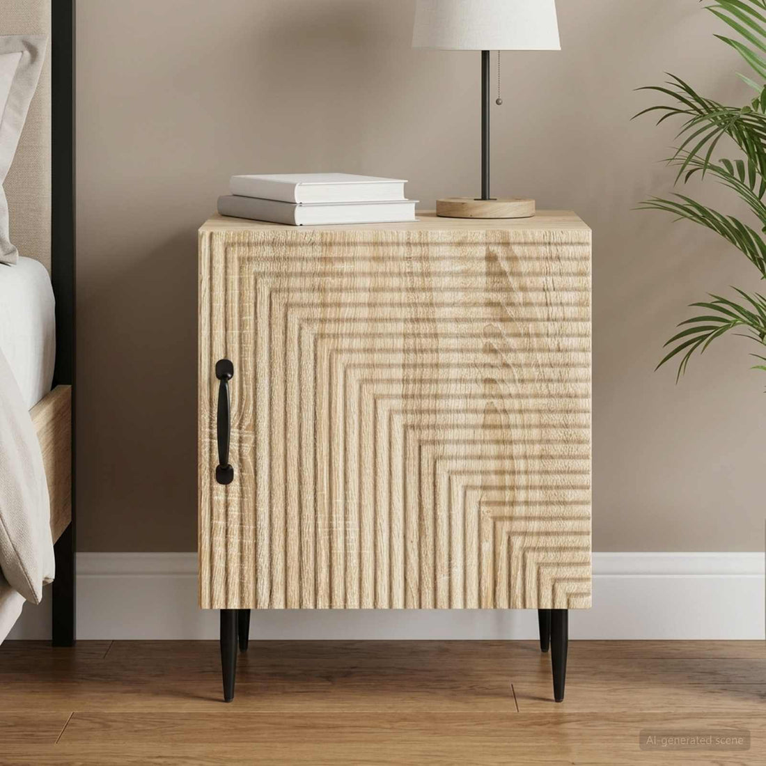 vidaXL Armario de Noche Roble Sonoma 43 x 34,5 x 50 cm