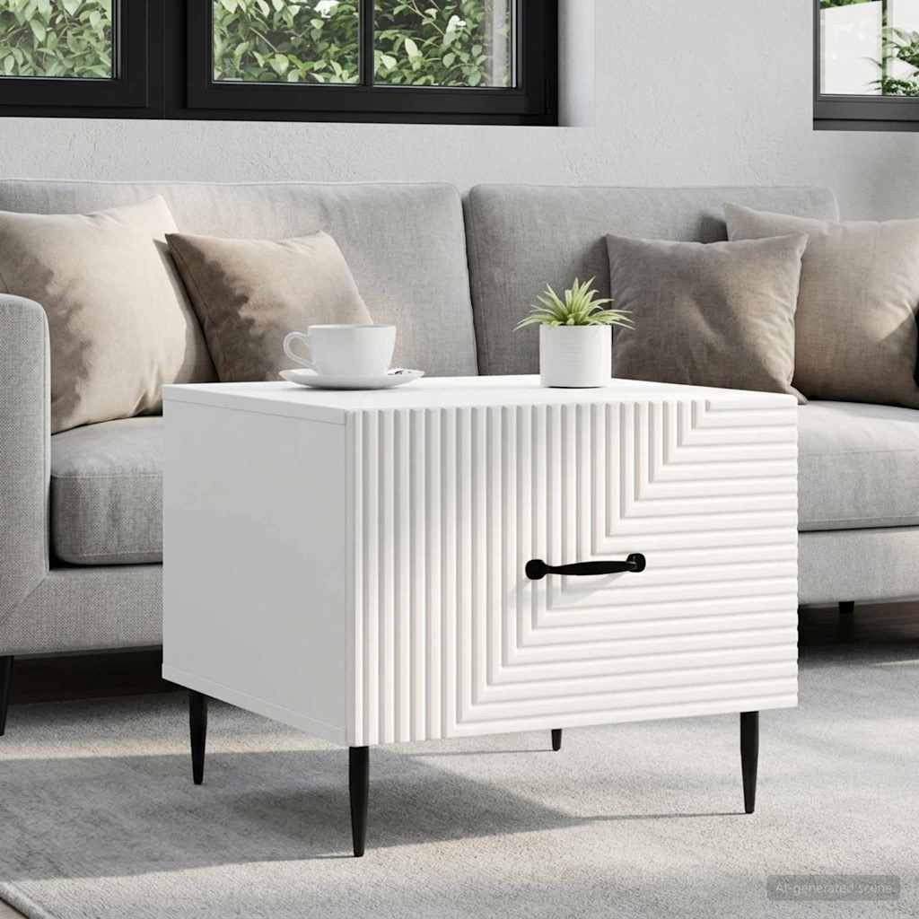 vidaXL Mesa de Café con cajón 49 x 50 x 40 cm Madera de Ingeniería