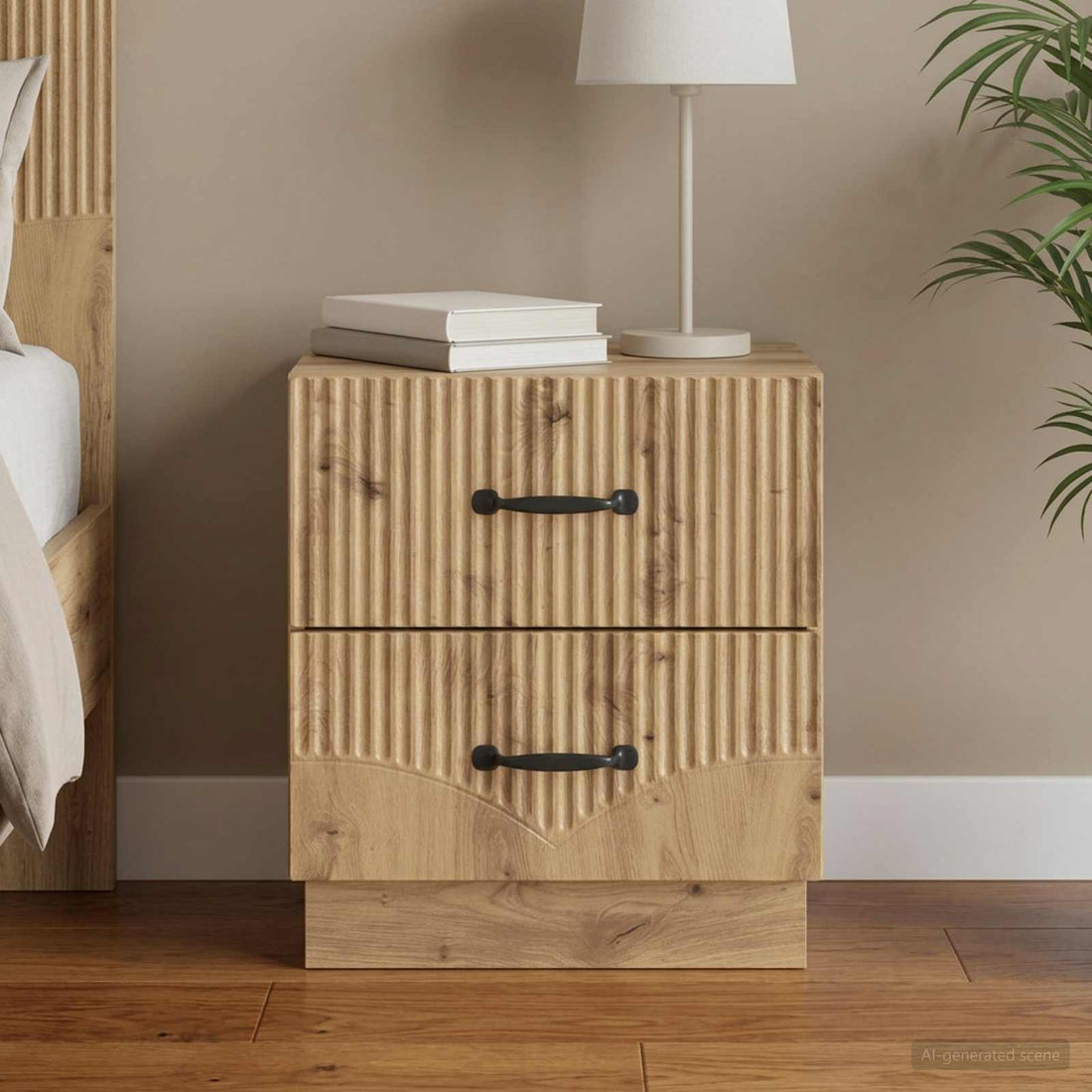 vidaXL Armario de Noche Roble artisan 43 x 34,5 x 44,5 cm