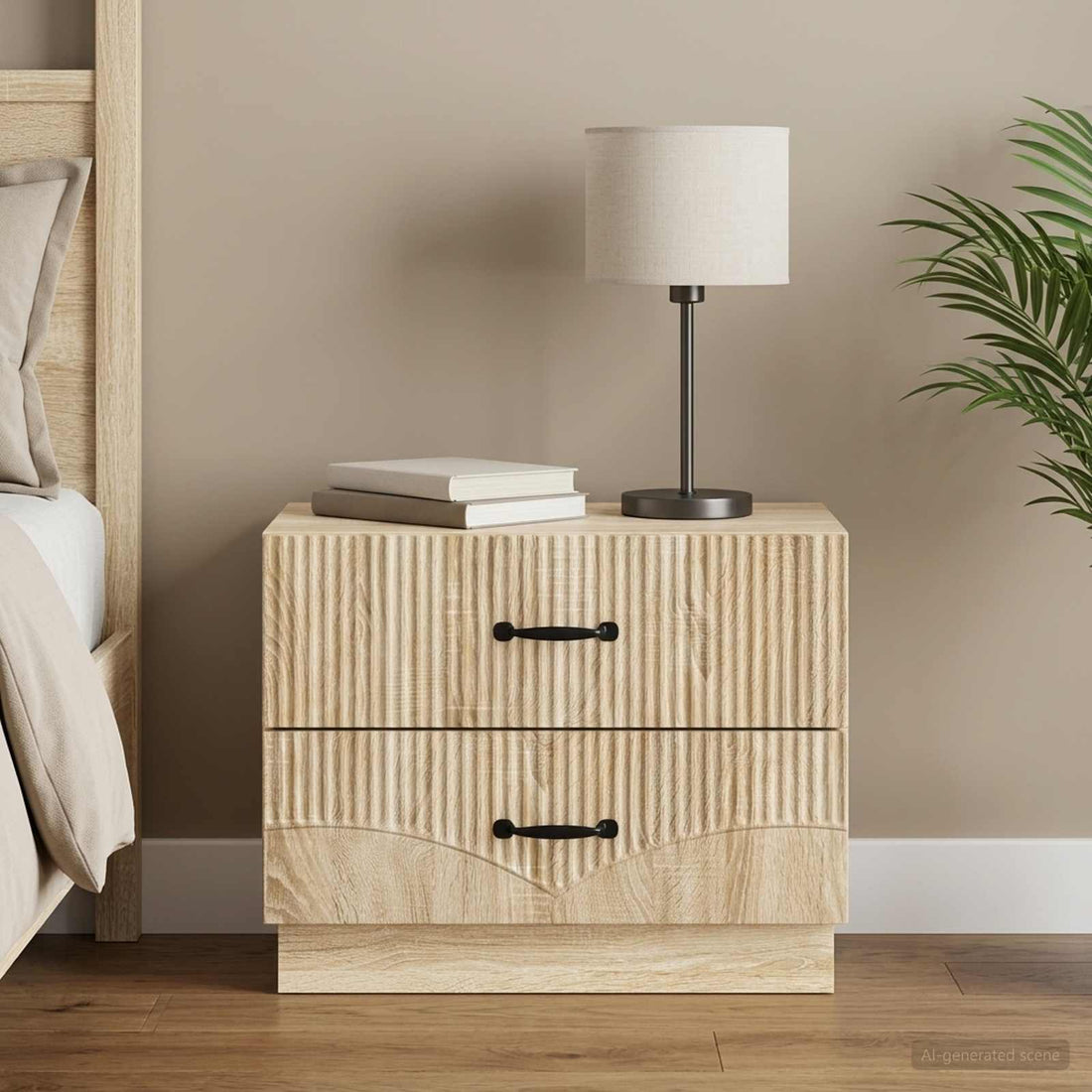 vidaXL Armario de Noche Roble Sonoma 62 x 34,5 x 44,5 cm