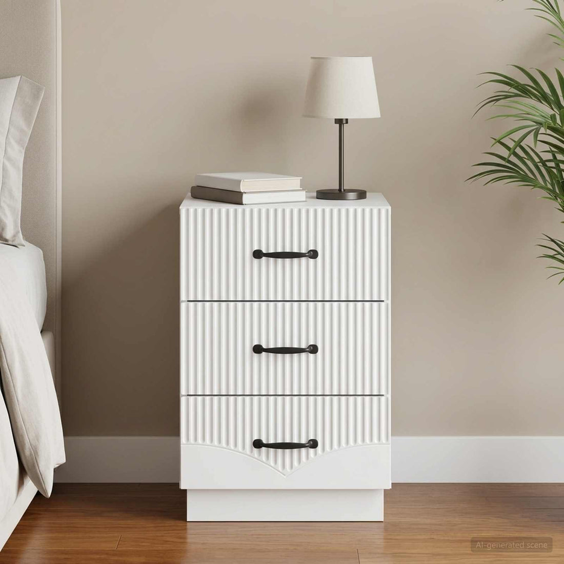 vidaXL Armario de Noche 43 x 41 x 63,5 cm Madera de Ingeniería