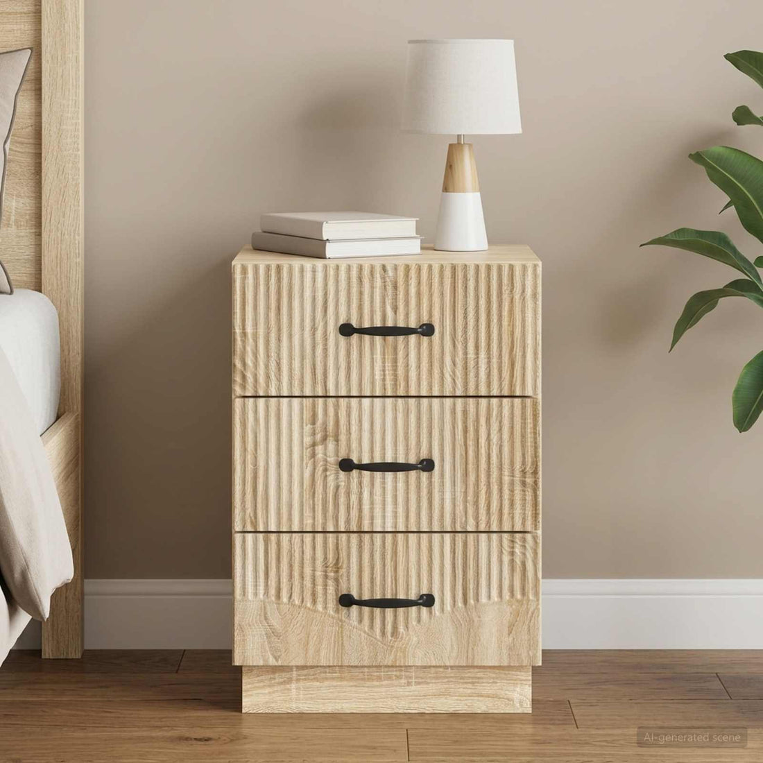 vidaXL Armario de Noche Roble Sonoma 43 x 41 x 63,5 cm