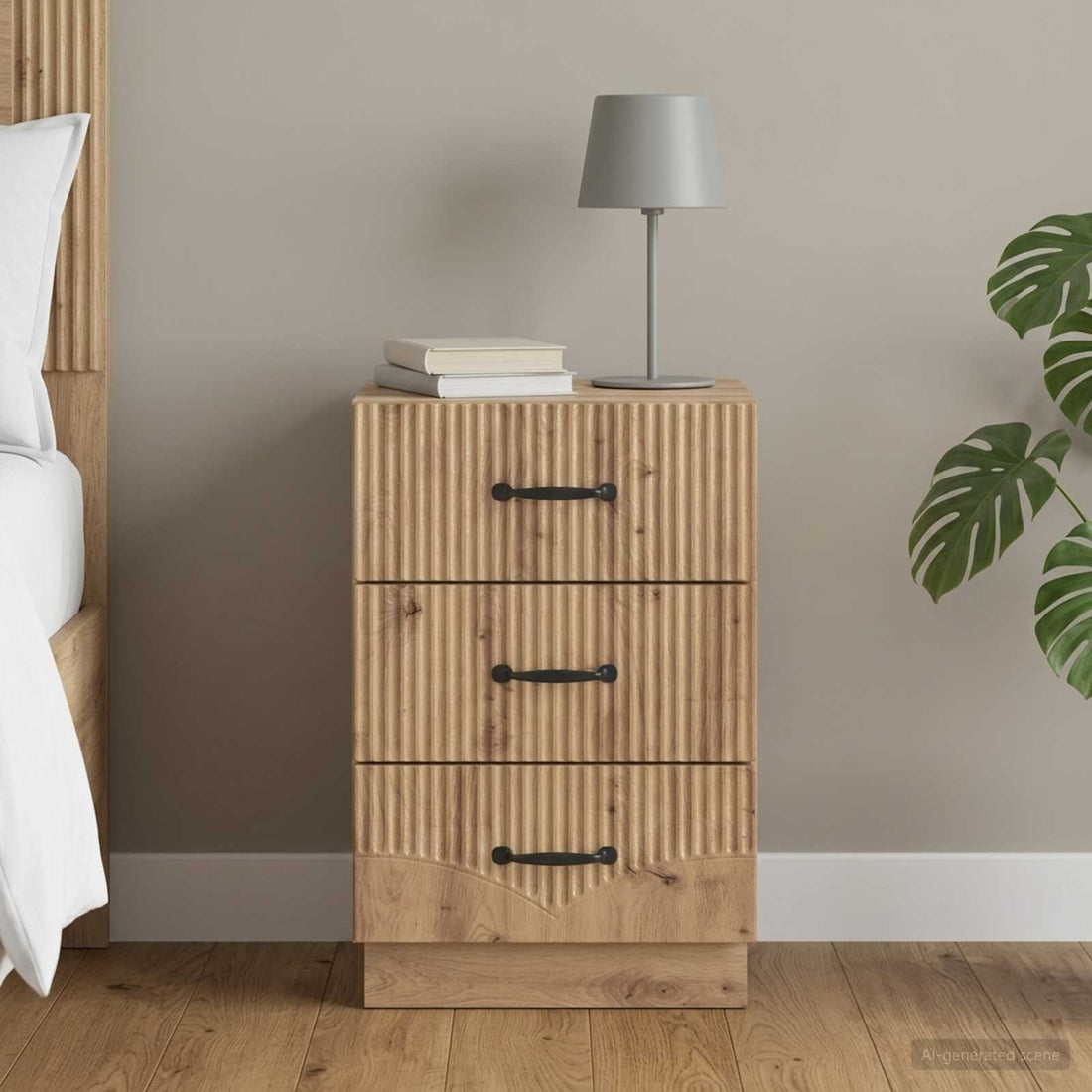 vidaXL Armario de Noche Roble artisan 43 x 41 x 63,5 cm