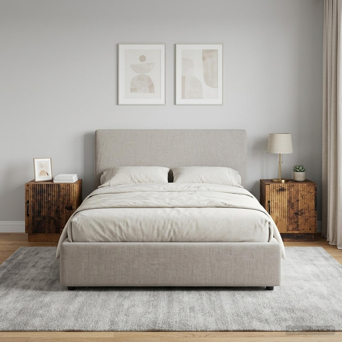 vidaXL Mesita de Noche 2 uds. Madera envejecida 43 x 34,5 x 47 cm