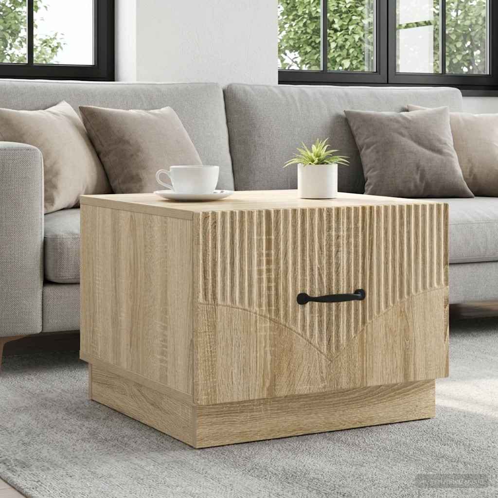 vidaXL Mesa de Café Roble Sonoma 49 x 50 x 37 cm Madera de Ingeniería