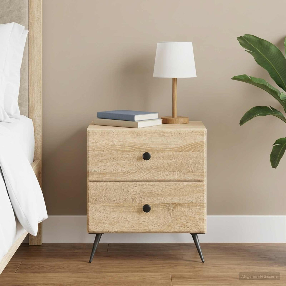 vidaXL Armario de Noche Roble Sonoma 43 x 34,5 x 47,5 cm