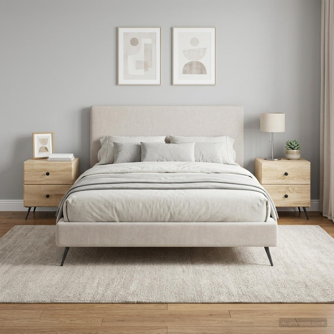 vidaXL Armario de Noche 2 uds. Roble Sonoma 43 x 34,5 x 47,5 cm