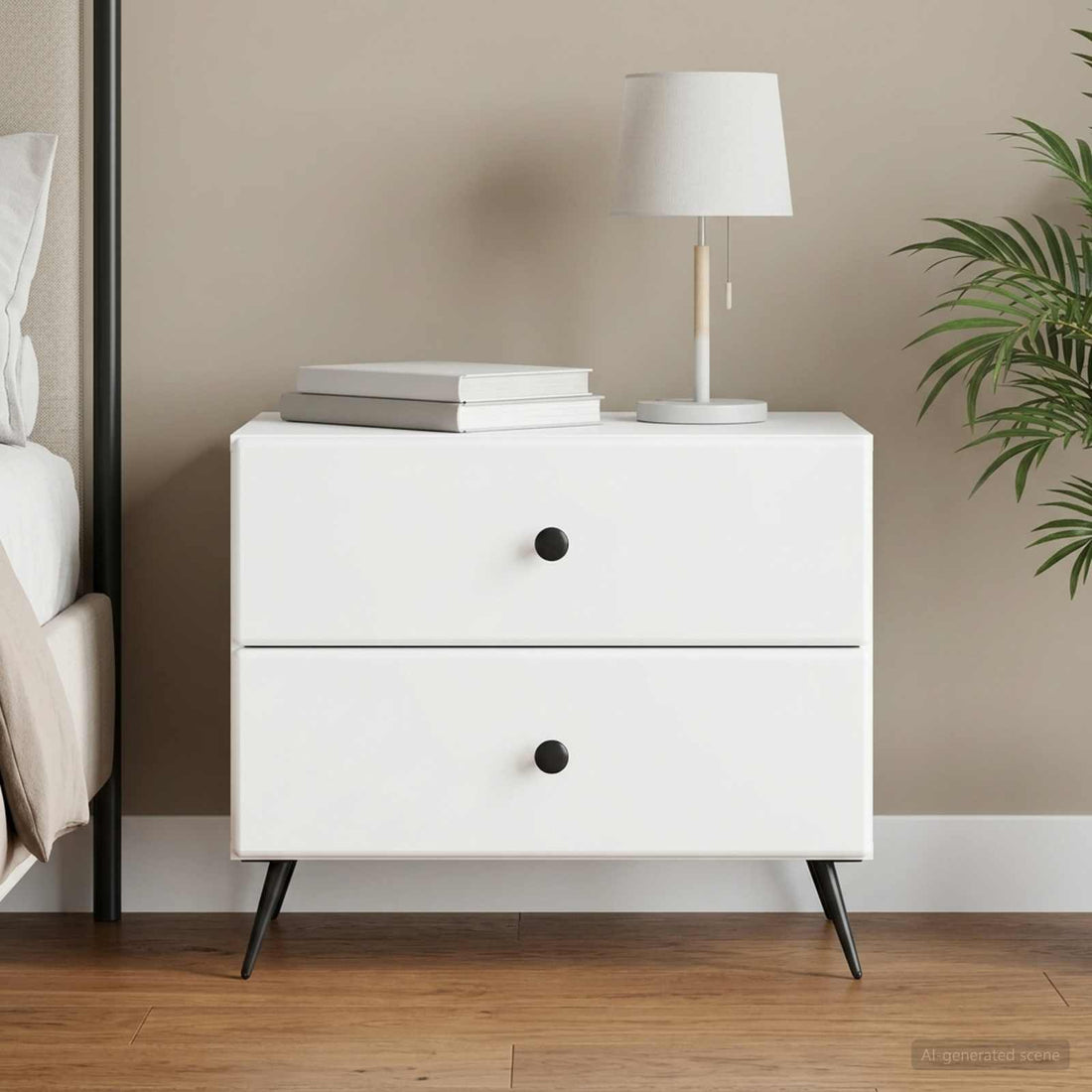 vidaXL Armario de Noche 62 x 34,5 x 47,5 cm Madera de Ingeniería