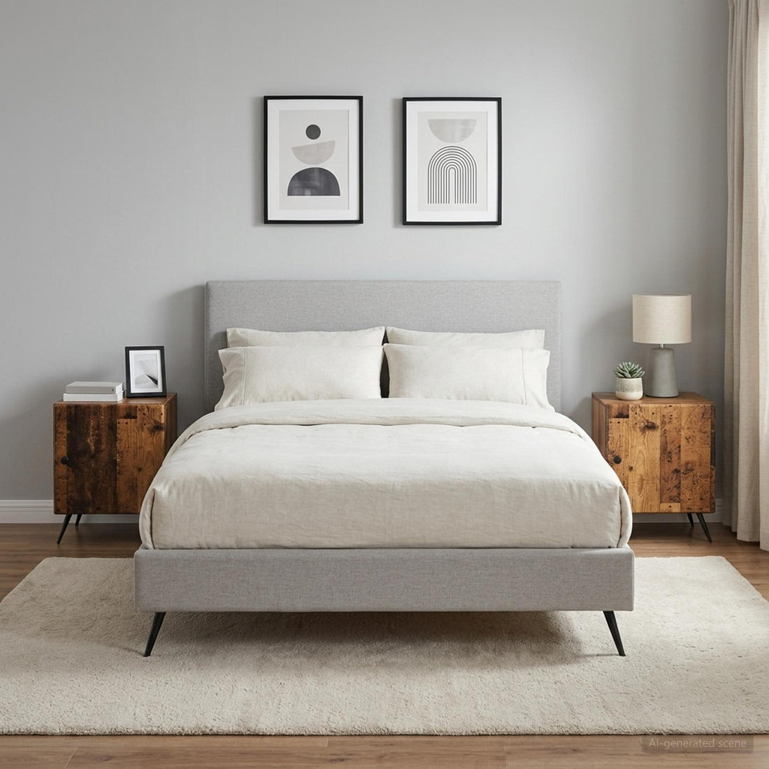vidaXL Armario de Noche 2 uds. Madera envejecida 43 x 34,5 x 50 cm