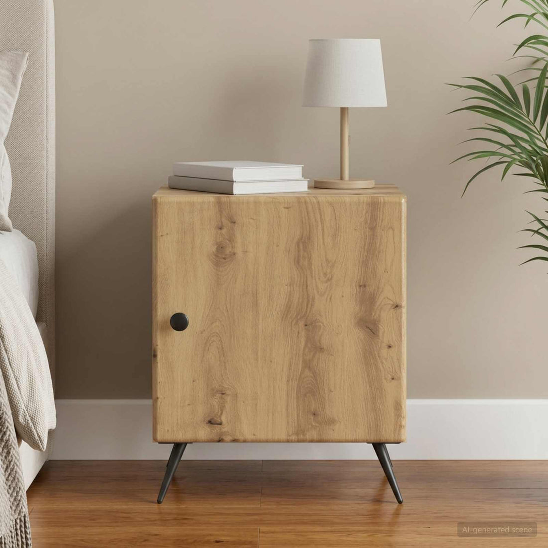 vidaXL Armario de Noche Roble artisan 43 x 34,5 x 50 cm