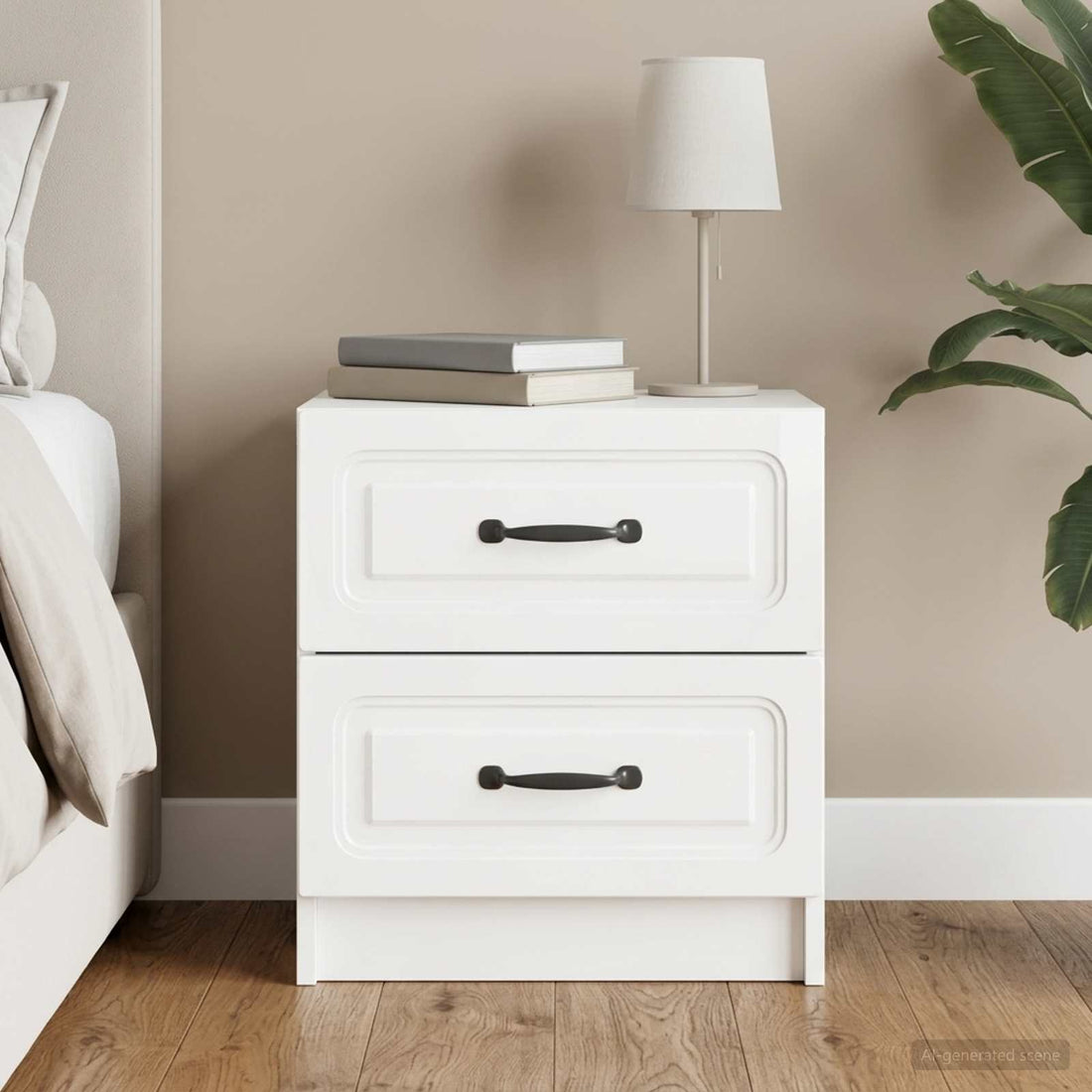 vidaXL Armario de Noche Brillante 43 x 34,5 x 44,5 cm