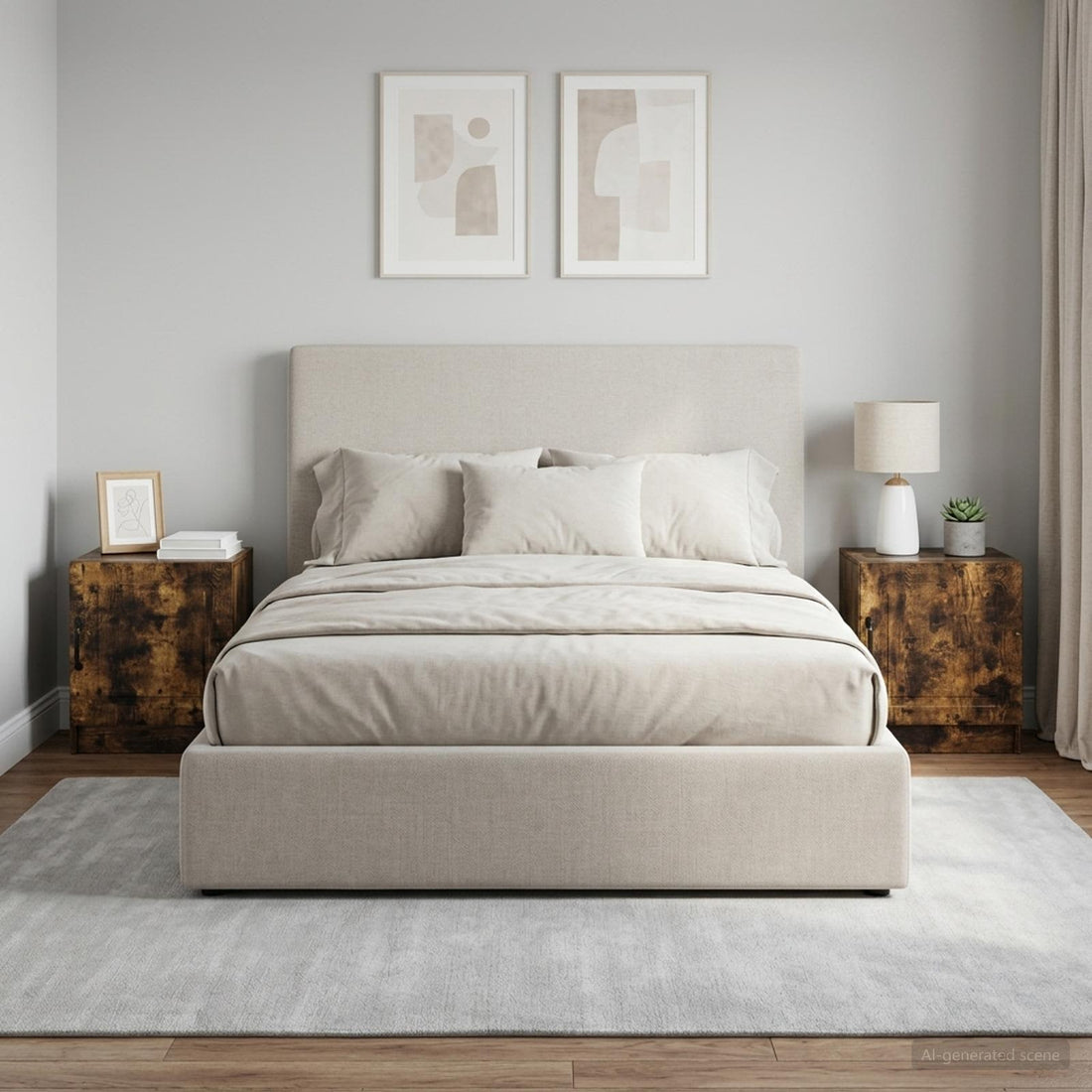 vidaXL Armario de Noche 2 uds. Roble Ahumado 43 x 34,5 x 47 cm