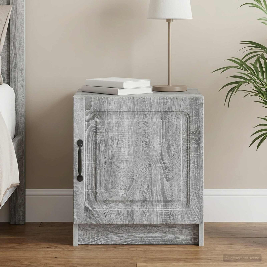 vidaXL Armario de Noche Gris Sonoma 43 x 34,5 x 47 cm