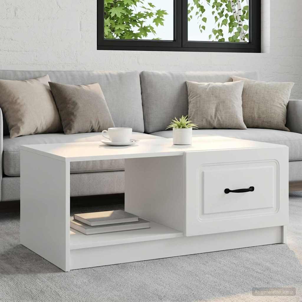 vidaXL Mesa de Café 90 x 50 x 37 cm Madera de Ingeniería