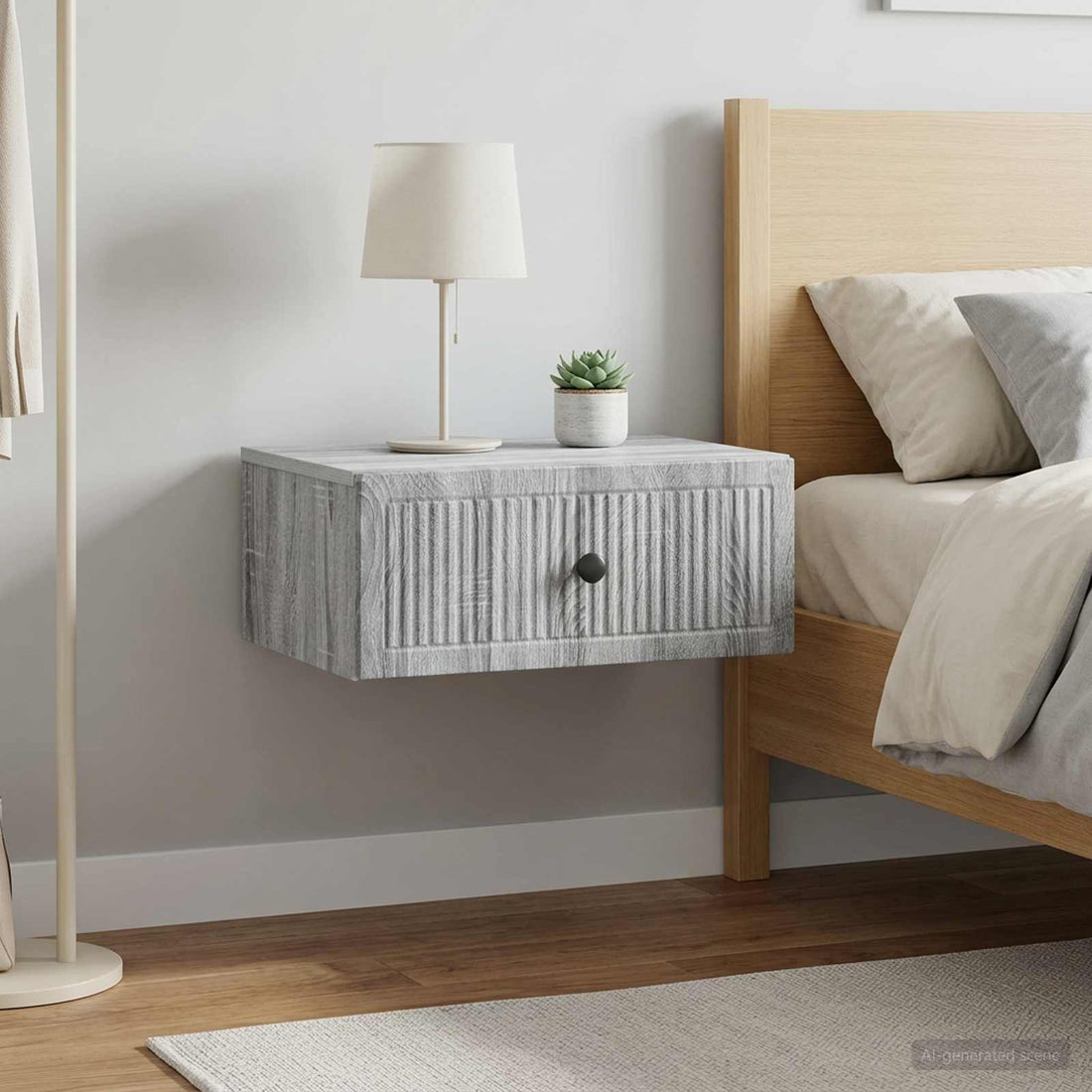 vidaXL Armario de Noche 2 uds. Gris Sonoma 49 x 34,5 x 20 cm