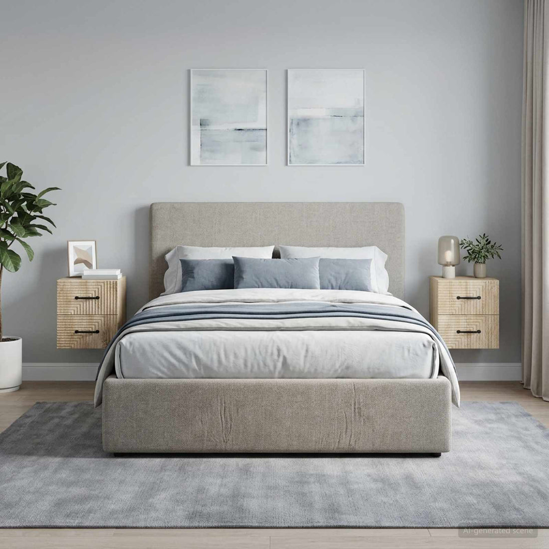 vidaXL Mesita de Noche de Pared 2 uds. Roble Sonoma 34,5 x 33 x 40 cm