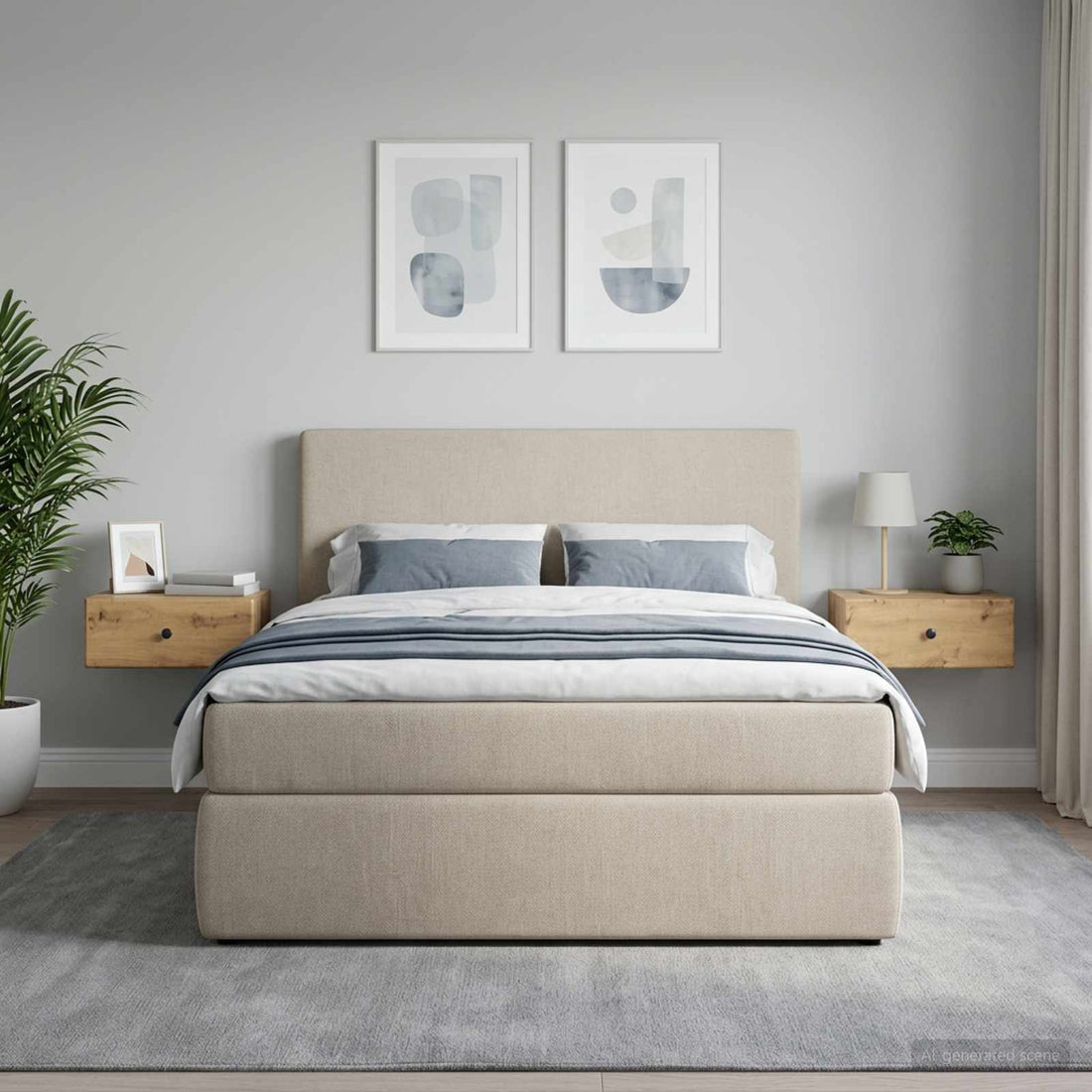 vidaXL Mesita de Noche de Pared 2 uds. Roble artisan 49 x 34,5 x 20 cm