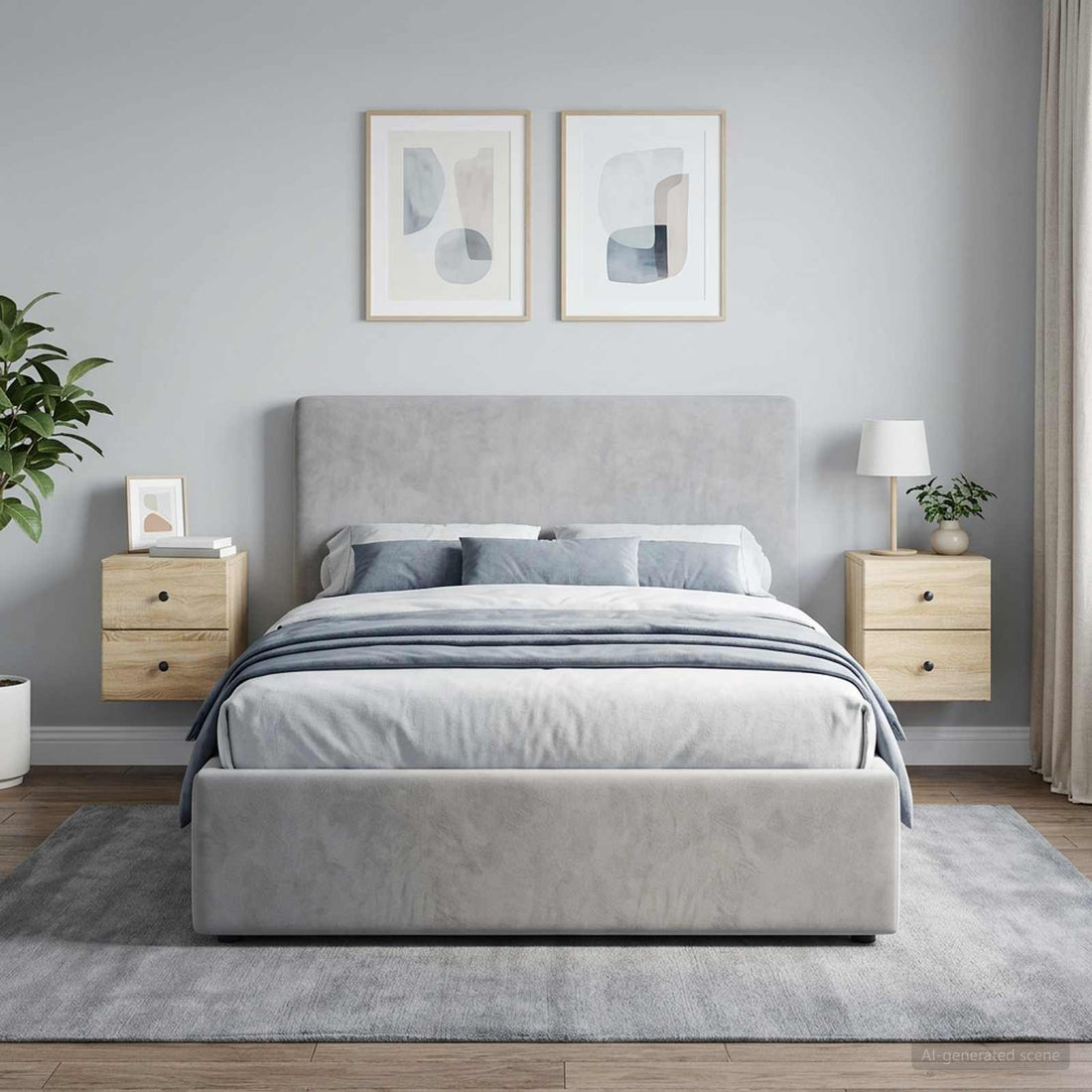 vidaXL Mesita de Noche de Pared 2 uds. Roble Sonoma 34,5 x 33 x 40 cm